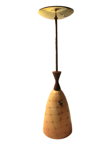 Vintage MCM Lightcraft Of California Pendant Hanging Lamp Light Swag