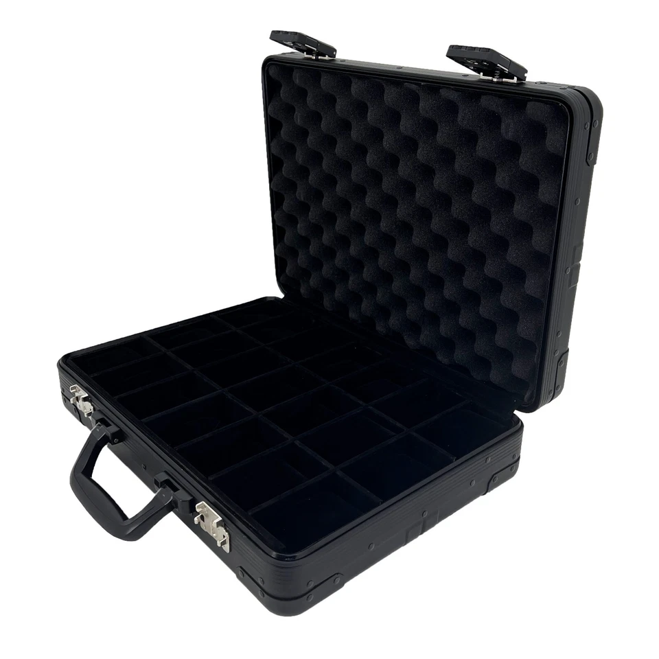 Aluminum Travel Black Case for 21 Watches Large 55mm with TSA Aproved Lock - Image 3 of 4