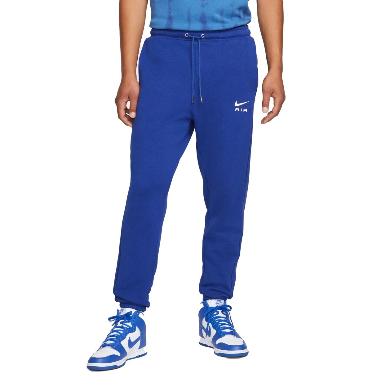 NWT NIKE AIR Sportswear Men's French Terry Fleece Jogger Sweatpants ROYAL  BLUE