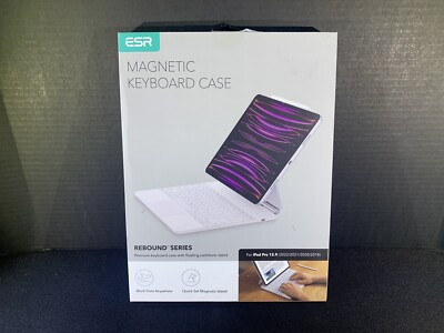 ESR Magnetic Keyboard Case iPad Pro 12.9 (2022/2021/2020/2018) White