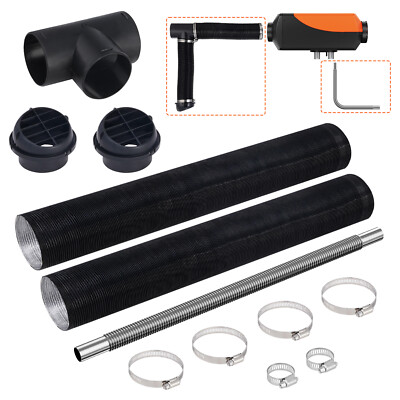 VEVOR Diesel Heater 75 mm Warm Air Outlet Vent Duct Air Ducting Pipe Hose Clamps