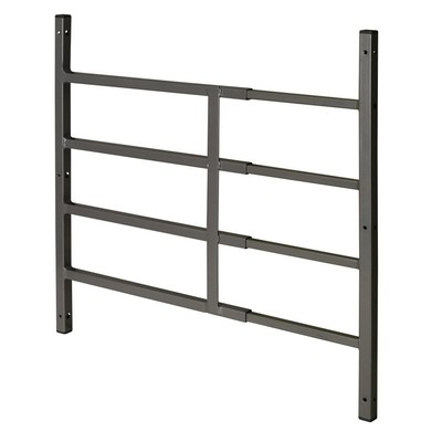 -Line S 4762 Carbon Steel Fixed 4-Bar Window Grill for Home and Safety, 15-3/...