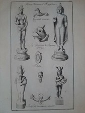 Idoli Ed Amulette Aus Bronze, Ägypten Recueil De Mabres ANTIQUE.1733 Roy Pologne