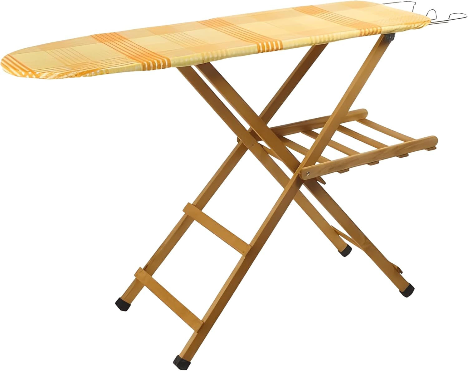 Asse Da Stiro, Tavola Da Stiro, Regolabile E Pieghevole, Legno Faggio 100%, Salv