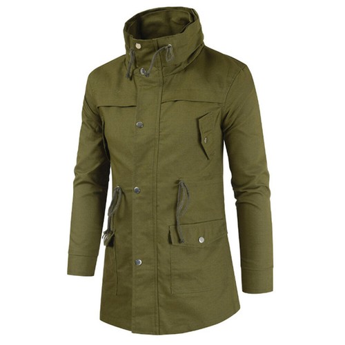 Trench Jacket Casual Cargo Outwear | eBay