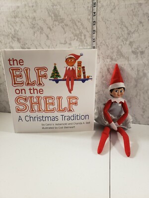 【未使用】the ELF on the SHELF with Book Elf On The Shelf With Book And Silver Skirt 2005 | eBay