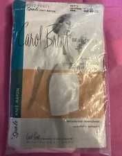 VINTAGE Carol Brent Knit Rayon Long BRIEF XX-Large PINK Only Montgomery Ward