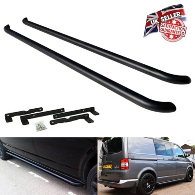 RZG Side Step Rail for Volkswagen Transporter T5 - Black for sale 