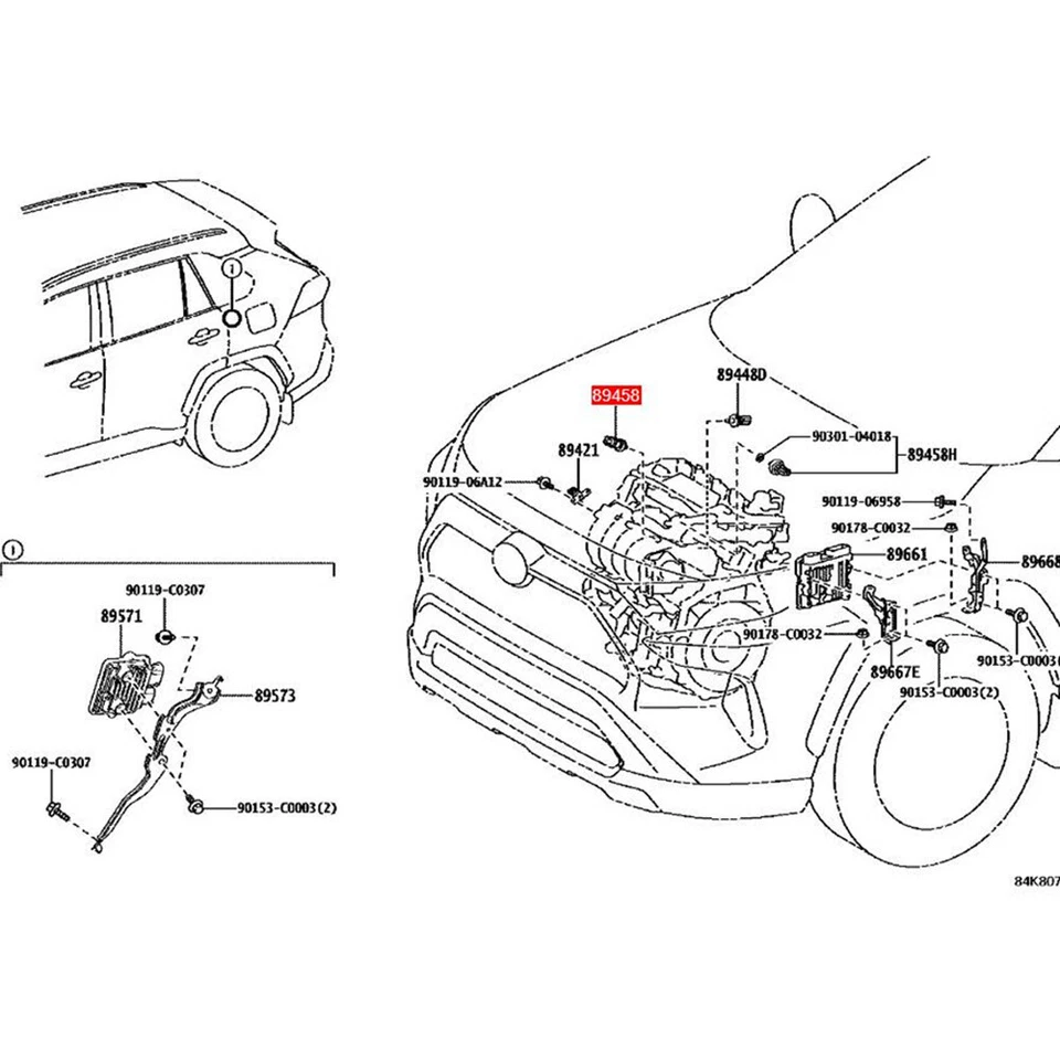 Sensor de presión de aceite combustible caliente 89458-33030 para Toyota C-HR 2,0 L Camry 2,5 L 2018-20 Foto 4 de 4