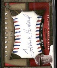 2005 UD Sweet Spot Classic #FH Frank Howard Signatures Red-Blue Stitch #/40
