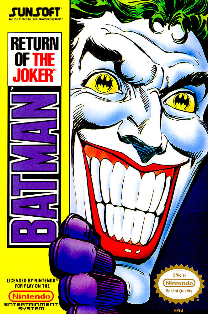 Batman：Return of the Joker【中古・NES北米版】 Batman Return of Joker Nintendo NES BOX ART Premium POSTER