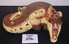 Crocodile Alligator Wax Candle with Beads