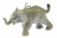 Elephant Charm Zipper Pull Charm Dangle Rubber Charms Miniblings Gray