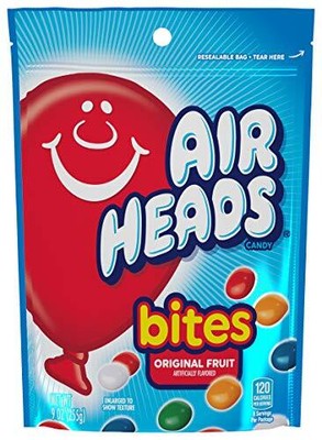 Candy, Bites, Original Fruit Flavor, Non Melting, 9oz Bag, Box of 12 Bags