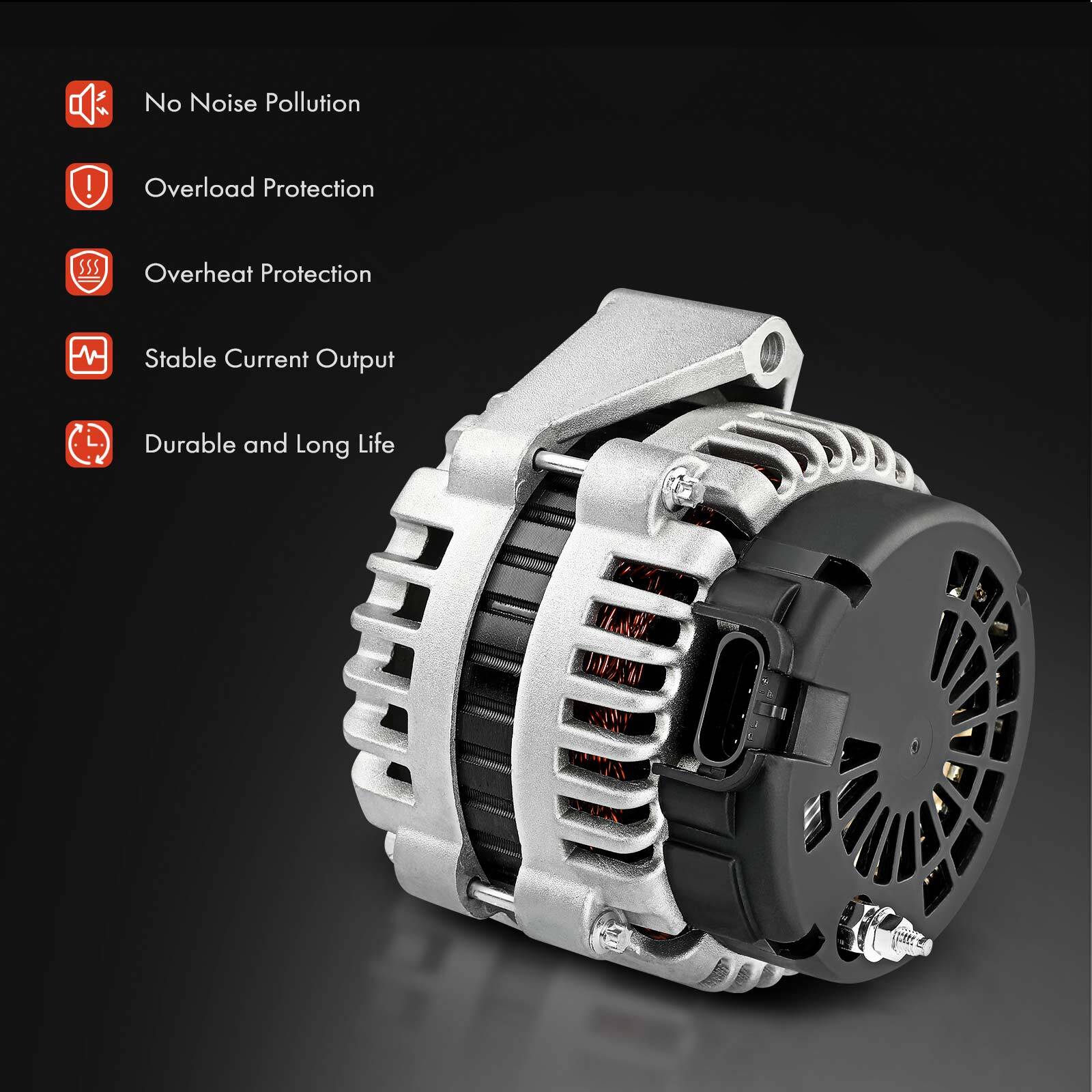 New Alternator for Mercedes-Benz	CL500 G55 AMG SLR McLaren 150A 12V CW 6 Grooves