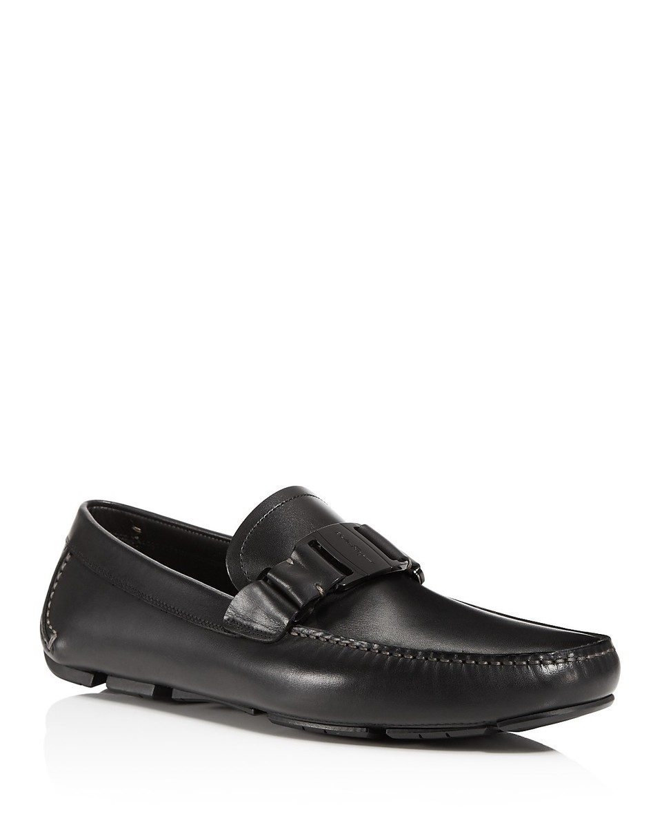 NIB NEW Salvatore Ferragamo Sardegna mens Black Wine loafers  display picture 3