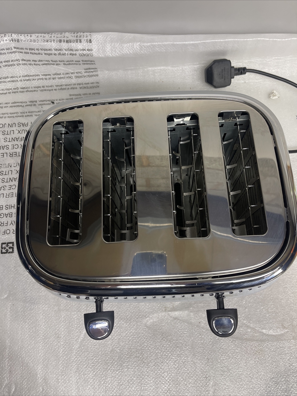 Russell Hobbs Retro 21691 4Slice Toaster Black 4008496892976 eBay