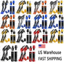 4PCS For Yamaha FZ1 Fazer 2001-2005 Handle Grips Cap Brake Clutch Levers Set