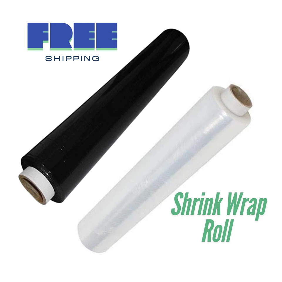 DREAMCART LTD 400mm x 150m Pallet Stretch Foil Shrink Wrap Clear Roll Plastic for Moving House