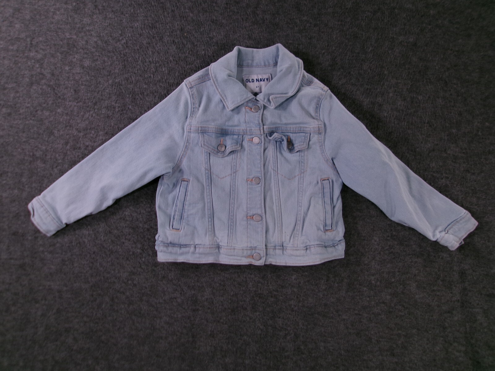 Old Navy Jean Jacket Toddler 5T Blue Denim Western Rock Grun