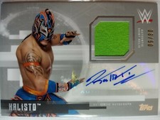 WWE Kalisto 2017 Topps Undisputed Silver Autograph Relic Card SN 3 of 50