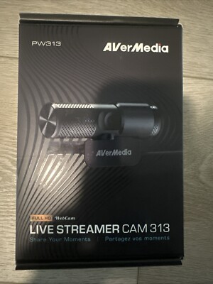 NEW NIB AVerMedia PW313 Live Streamer CAM 313 Full HD 1080P Streaming Webcam