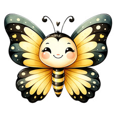 Wall decal sticker butterfly wall sticker 18 x 18 cm large