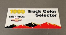 1995 Chevrolet Truck Paint Colors Sales Brochure - S-10 Blazer Silverado Tahoe