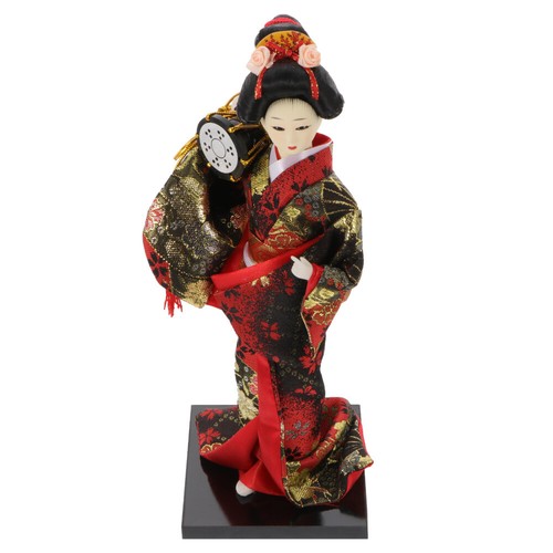 Kimono-Puppe Kind Handwerkliche Dekoration Handgemachte Geisha-Puppe - Bild 5 von 12