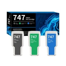 747 Ink Cartridge 300-ml for DesignJet Z9+ & Z9+dr Printers Replacement for H...