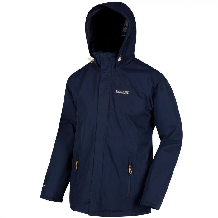Regatta Mens Gents Matt Waterproof Hydrafort peached Jacket with Hood RMW201