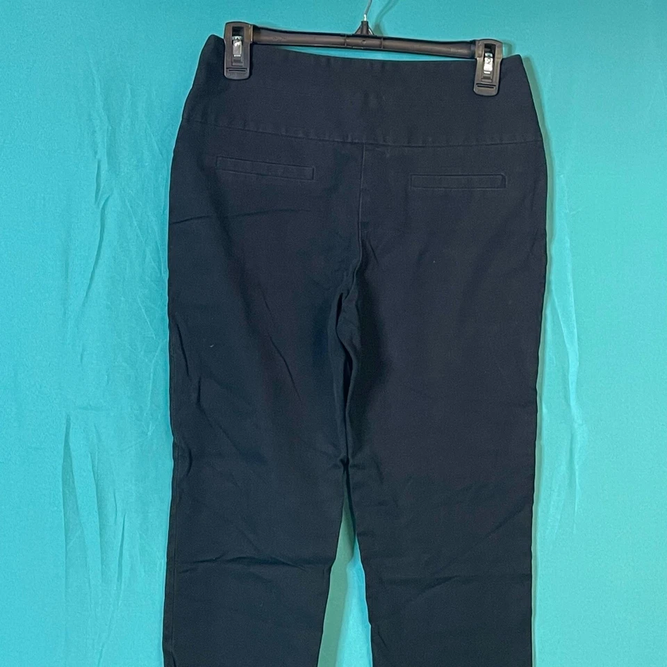 Arden B Womens Pants Black Size 6 Pockets Zipper Casual Stretch Straight - Image 4 of 4