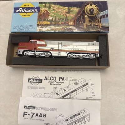 Vintage Athearn HO Scale Santa Fe ALCO PA-1 Diesellok #71 Originalverpackt Sehr guter Zustand Ref LQ15
