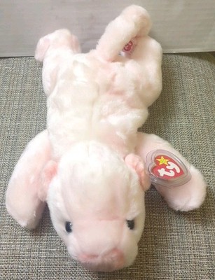 Ty Beanie Buddy SQUEALER Piggy Pig Pink Plush Stuffed Animal 6''