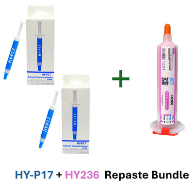   100g HY236  +  2x HY-P17 Wärmeleitpaste (2g Spritze) Halnziye Repaste Bundle