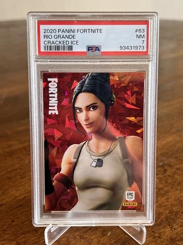 2020 PANINI FORTNITE Series 2 USA CRACKED ICE #28 RED JADE PSA 7 Crystal shard 
