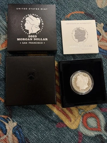 2023 S Morgan Silver Dollar Proof Coin with Box and COA San Francisco Mint $1