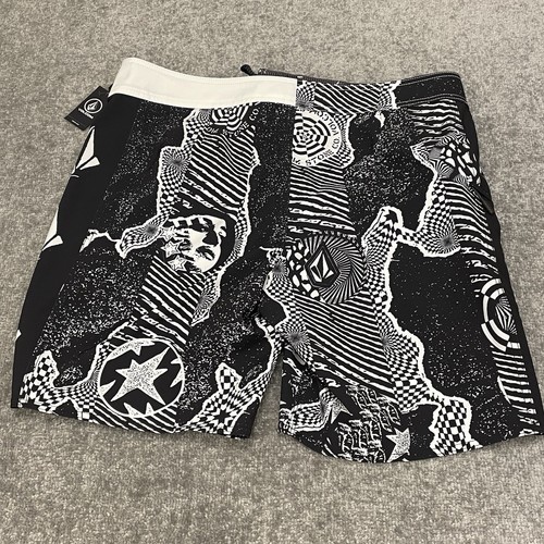 Volcom Board Shorts Mens 36 Black Mod Tech Drawstring Swim Lido Iconic NEW $60 - Bild 7 von 9