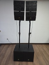 Proreck Club 3000 Line Array PA Speaker System Kit TESTED Fast Shipping READ****