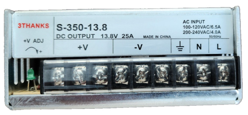 Mean Well S-350-13.8 Switching Power Supply 13.8V 25A 350W Industrial Bench PSU