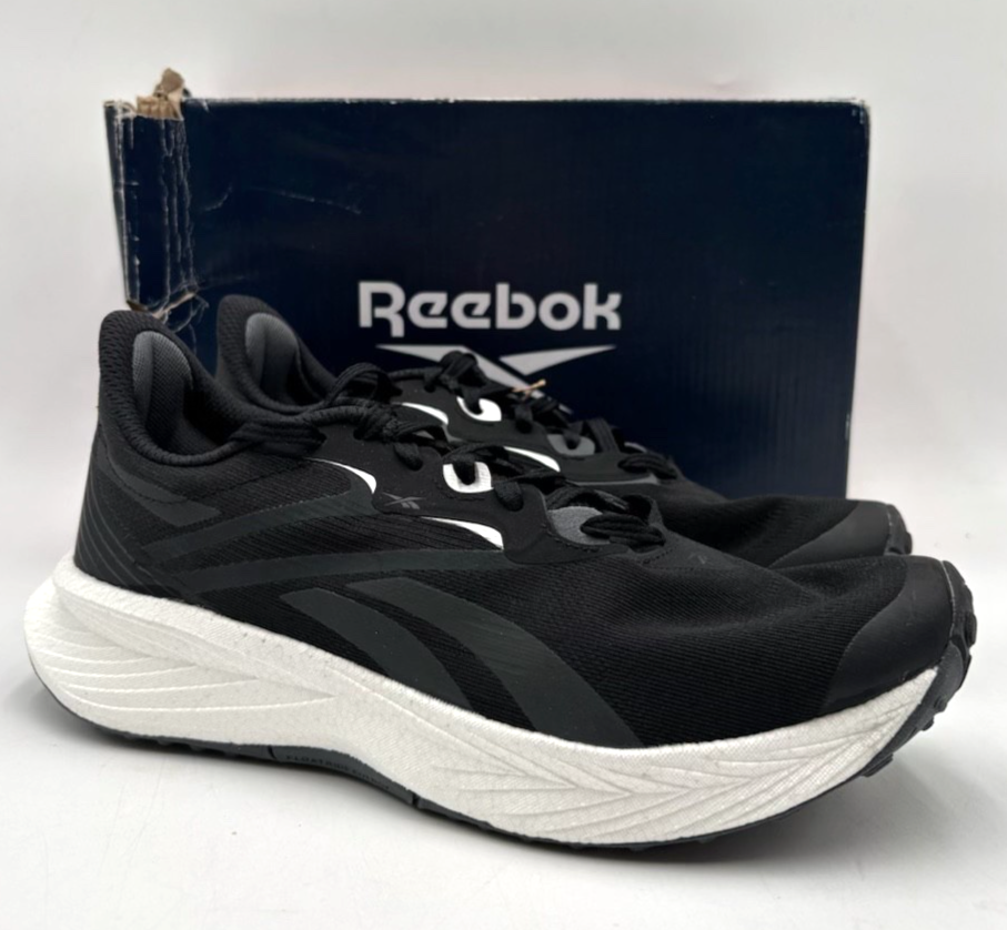 Reebok FLOATRIDE Black and White Athletic Sneakers MENS SIZE 10.5 LIKE NEW REEBOK Speed Day Float Ride Black White Running Shoes Mens  main image 2