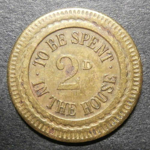 Gaming token UK - To be spent in the house 2d / dog - machine 18.6mm - Picture 2 of 2
