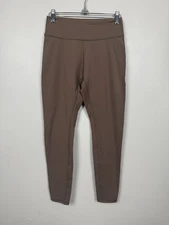 Youngla Brown Leggings Yoga Gym Pants Lounge Athletic Workout Wear Women’s Large