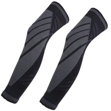 (XL)2Pcs Summer Thin Kneepad Knitted Nylon Flexible Long Sleeve Knee Protec DS