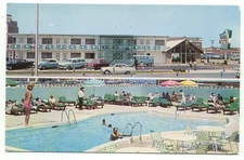 Asbury Park NJ The New Cavalier Motel Vintage Advertising Postcard New Jersey