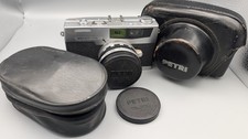 Vintage Petri 7S 35mm f2.8 Rangefinder Bundle Wide Tele Lenses Viewfinder Case