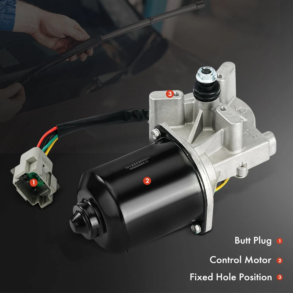 Motor limpiaparabrisas delantero para Kenworth T700 T2000 Peterbilt 330 335 337 340 Foto 4 de 4