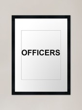 Officers Framed Art Print Framed Wall Art Poster Canvas Print Picture