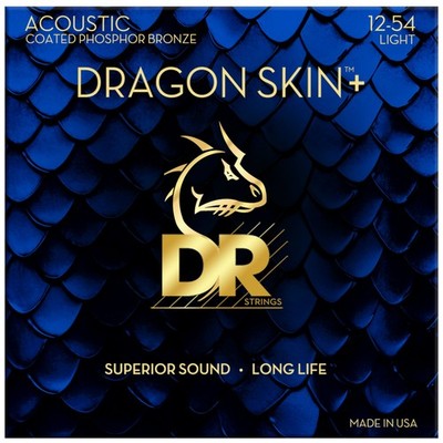 DR DAP-12 Dragon Skin+ Acoustic Guitar Strings 12-54 - Westerngitarrensaiten