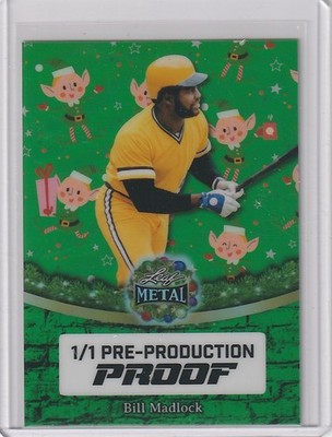 2025 Leaf Metal Happy Holidays Pre-Production Proof 1/1 Bill Madlock Elf    FB2